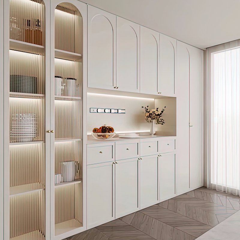 法式奶油风酒柜